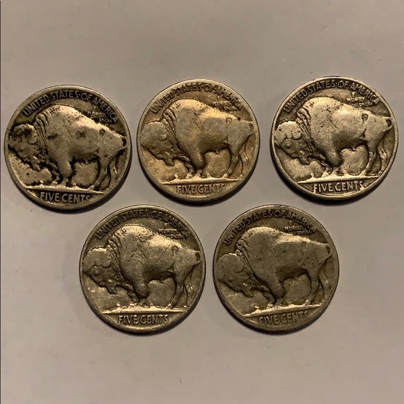 Indian Head Buffalo Nickels - Picture 2 of 2
